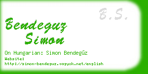 bendeguz simon business card