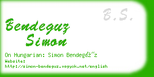 bendeguz simon business card